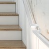 3FT White Industrial Iron Hand Railing, Wall Support Handle for