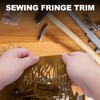 Luomorgo 2 Yards Suede Fringe Trim 6" Wide - Faux
