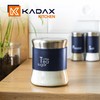 KADAX Glass Container, Container for Coffee, Leaf Tea, Coffee Containers,