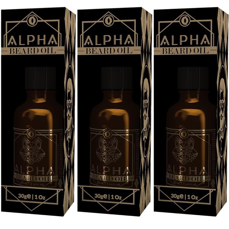 Alpha Beard Oil Aceite para Barba y Bigote, con Extracto