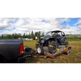 Trekassy 12 Pack Axle Straps Car Trailer Hauler Ratchet Tie Down Strap Towing Tire Strap