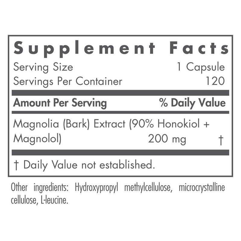 Nutricology Magnolia Extract Supplement - Stress & Sleep Support, Magnolia