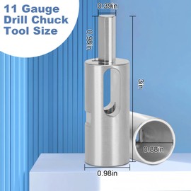 EZ Twist Ties Tool for 11 Gauge Chain Link Fence Parts,Easy-Twist High-Tensile Wire Tool for Fixing Fences,Compatible with 3/8” Chuck Power Drills,Ideal for Securing Chain Link and Loop Fences