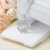 BETHZA Diamond Tree of Life Necklace 925 Sterling Silver Family