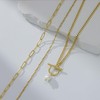 Layered Gold Necklaces for Women Dainty 14K Gold Plated Stack