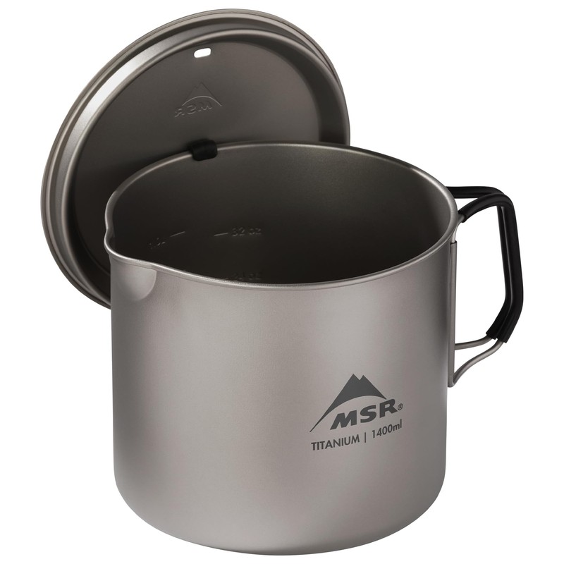 MSR Titan Titanium Camping Kettle, 1400 mL