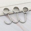 Pxyelec Tube Rod Hooks Adjustable Multi-Function Heavy-Duty Stainless Steel J