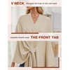PULI Women's Elegant Shawl Wraps Soft Open Front Poncho Sweater