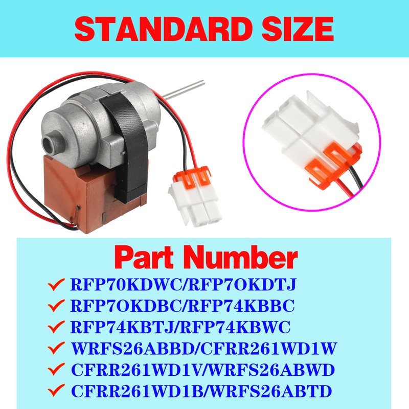 3015924900 Refrigerator Evaporator Fan Motor D4612AAA36 Compatible with Kenmore Fits