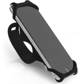Bicycle Mount Handlebar Silicone Holder Bike Non-Slip Strap Shockproof Compatible with LG Wing, Velvet Phones