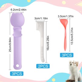 8PCS Cat Treat Feeder Spoon – Mess-Free Cat Squeeze Spoon for Lickable Treats, Wet Food & Purees | Durable Cat Treat Dispenser, Easy to Use & Clean (Cat Head)