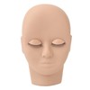 Lash Extension Mannequin Head, Simulated Reusable Practice Safe 3D Rubber