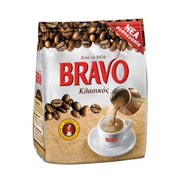 Greek Ground Coffee (bravo) 8 oz (pack of 2) by Bravo SA [Foods]