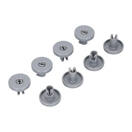 8 x Basket Wheels for Dishwashers Dishwasher Lower Basket Replacement Parts Compatible with AEG Favorit Progress Privileg Zanussi Zanker 50286965004