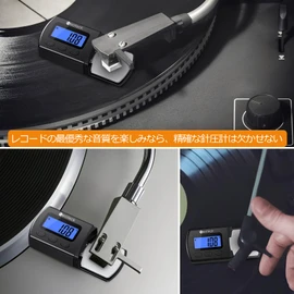 Neoteck Digital LP Stylus Force Meter for Record Player 0.01g High Precision Needle Pressure Gauge with Storage Case 18 Months Warranty Jet Black