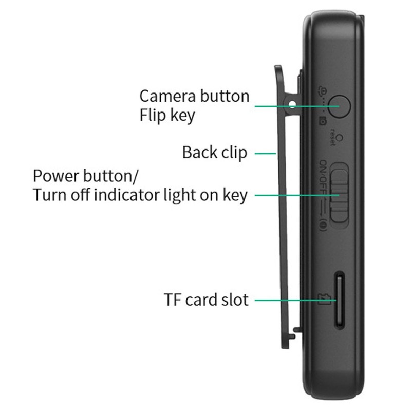 Portable Voice Recorder 1080P Night Vision Photo Video Recording Device