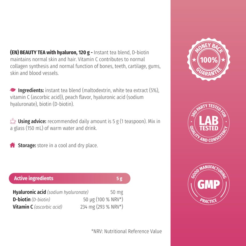 Nature's Finest by Nutrisslim Beauty Tea - Hyaluronic Acid Complex