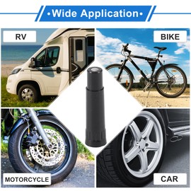 Motoforti 5 Set 39mm Tire Valve Extension with Dustproof Cap Universal Plastic 180 Degrees Tire Valve Stem Extension for Most Cars Truck