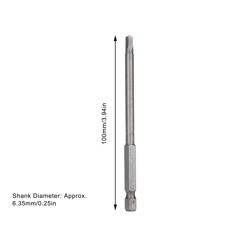 10Pcs 4mm Magnetic Screwdriver Bits Alloy Steel 1/4 Inch Hex
