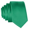 DonDon men's slim tie, 5 cm, plain, matt, shiny and