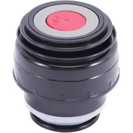 1 coperchio per thermos da 4,5 cm, per esterni, da viaggio, portatile, universale, accessorio per tazza da viaggio (4,5 cm, nero rosso)