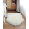 HEQUN faux sheepskin rug, artificial longhair fur decorative rug, sofa