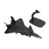 Metal Plane Model Crafted with Stand Accessories Decorative Alloy Metal