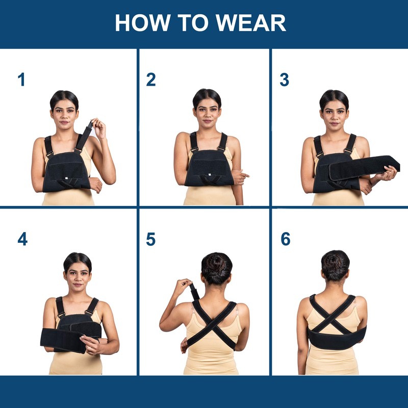 Wonder Care Arm Sling Shoulder Brace Fully Adjustable Rotator Cuff