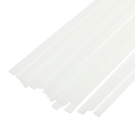 MECCANIXITY 30pcs 8 Inch Plastic Welding Rods ABS Welding Strips Welder Rods for Plastic Welder, Car Bumper, Kayak Repair, White
