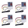 4Pcs Temperature Controller Digital Display Temp Regulator ‑50℃ to 110℃