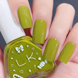 KAHSOSE Lime Green Nail Polish Quick Dry, Long Lasting Lime Green Gel Nail Polish No UV Light Needed, Neon Green Nail Polish Vegan, Spring Summer Nail Polish Green, Cruelty Free Lime Green Gel Polish