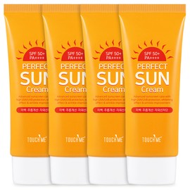 touch me 4 large capacity sunscreen 60ml Tone-up sports body sunscreen moisture sun serum without eye irritation / 대용량 선크림 60ml 4개 눈시림없는 톤업 스포츠 바디 썬크림 수분 선세럼
