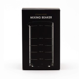 Ethan+Ashe - Lab Series Cocktail Mixing Beaker - Bartending Tools & Mixology Accessories - Batch Drink Mixing Glass - Easy To Read Measurements - Dishwasher Safe - Borosilicate Glass - 750 ML