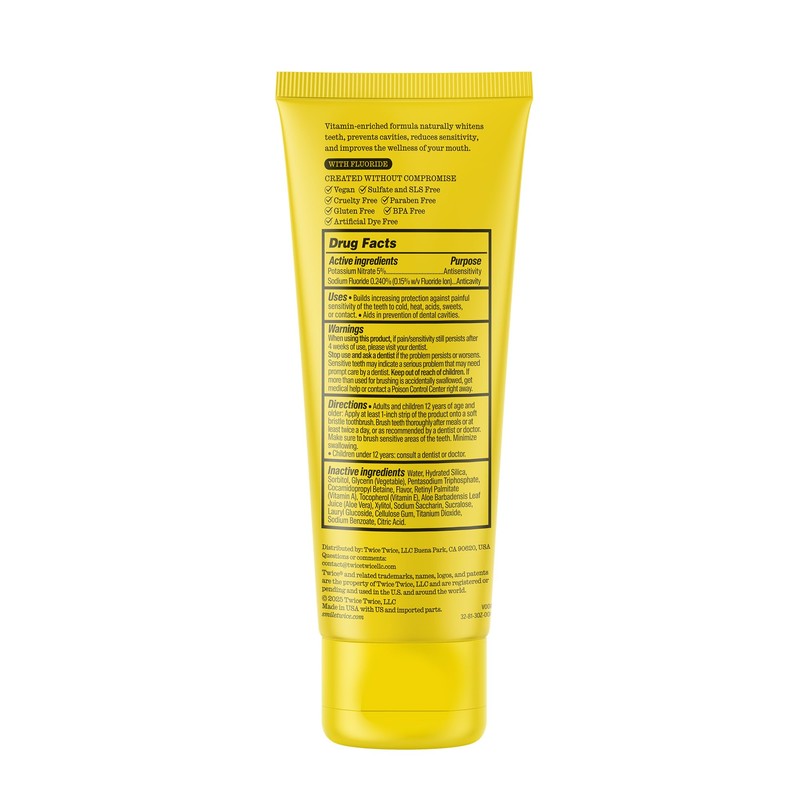 Twice Twice Oral Wellness Toothpaste with Fluoride – Natural Anticavity