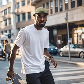 Clakllie 5 Panel Cap with Short Peak, Cotton Baseball Cap, Men's Vintage Flat Brim Cap, Lightweight Sports Running Cap, Unstructured Outdoor Cap, UPF50+ Peaked Cap, CDGE-HNZD1-Khaki