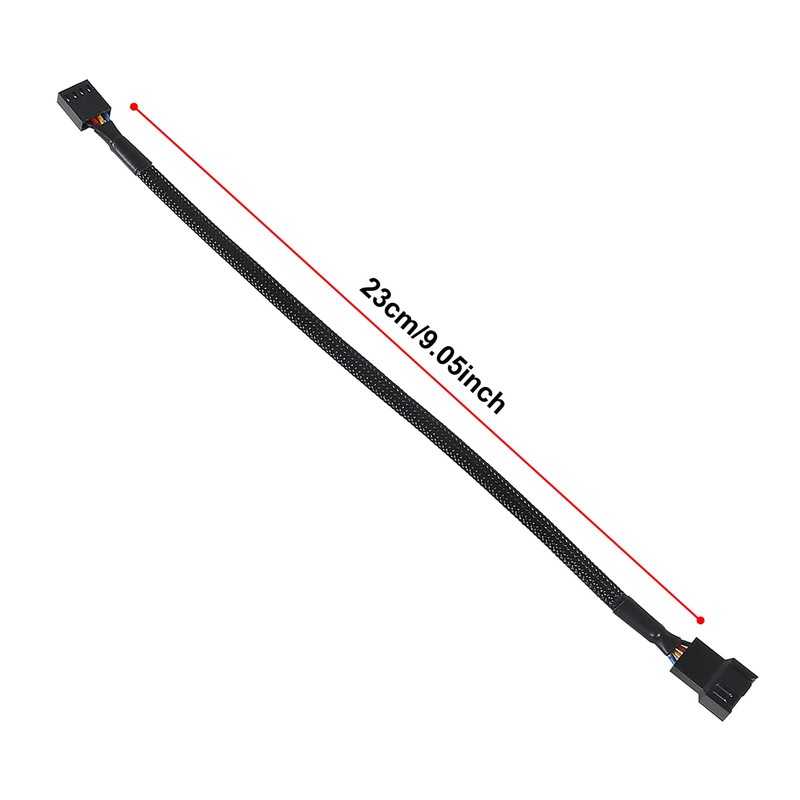 UMLIFE 2 PCS 10" 4 Pin Fan Extension Power Cable