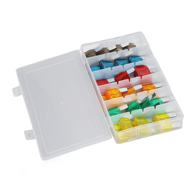 24PCS Car Blade Fuses Zinc Alloy Fuse Assortment Set Automobile