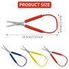 3PCS Loop Scissors Kids Scissors, Adaptive Toddler Scissors Handle Self-Opening