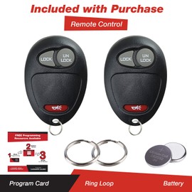 KeylessOption Keyless Entry Remote Control Car Key Fob Replacement for L2C0007T by KeylessOption