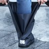 Rain Boot Covers Slip Resistant Lightweight Gradient Letters Design PVC