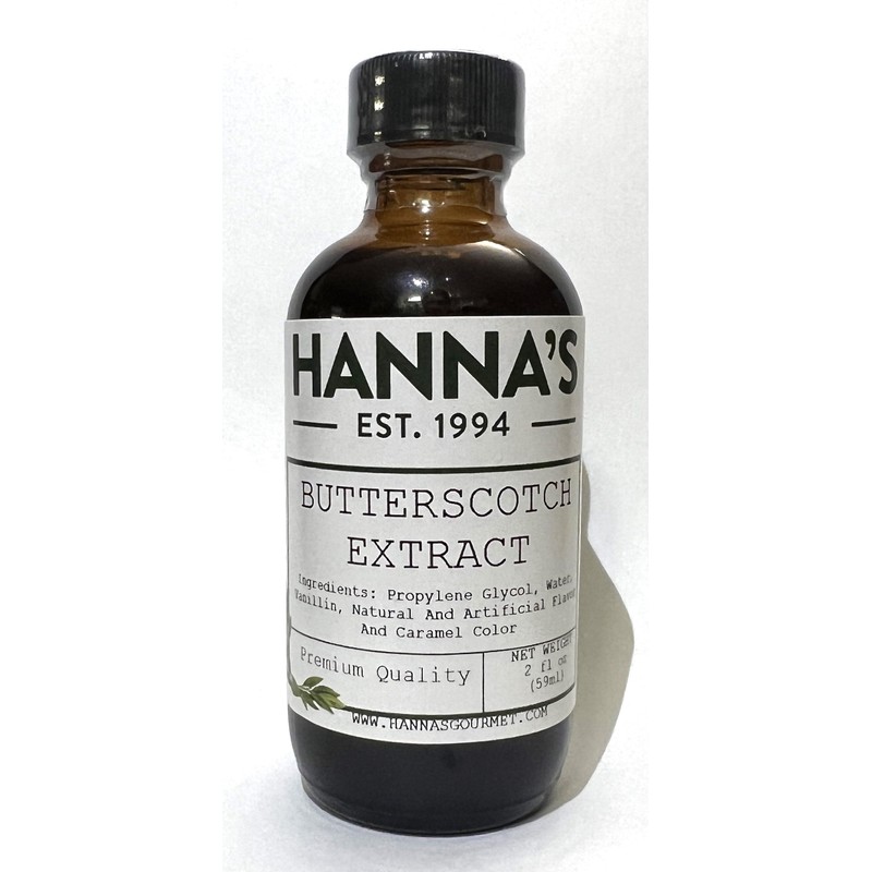 Hanna's Butterscotch Extract, 2 fl oz