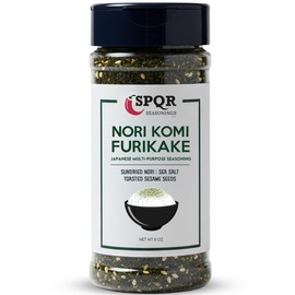 Nori Komi Furikake Multi-Purpose Rice Seasoning XL 8 oz. Jar Sugar Free by SPQR Seasonings