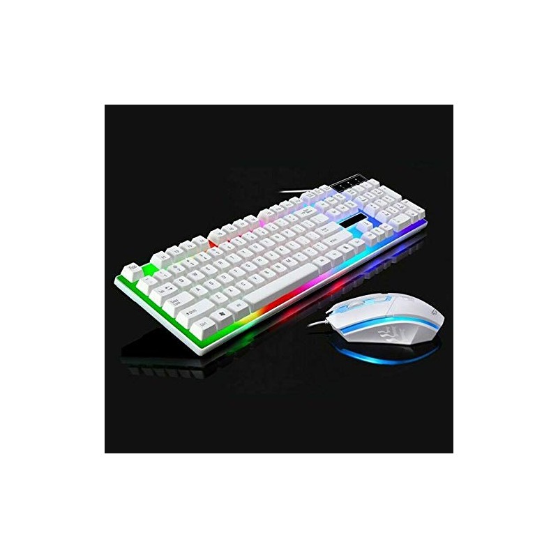Rainbow Gaming Keyboard and Mouse Set Multi-Color Changing Backlight Mouse