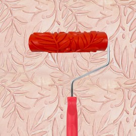 Nichiyo Rodillo de textura de 7 pulgadas para arte decorativo DIY, rodillo de pintura con patrón de goma para decoración de paredes, muebles y pisos (EG068T)