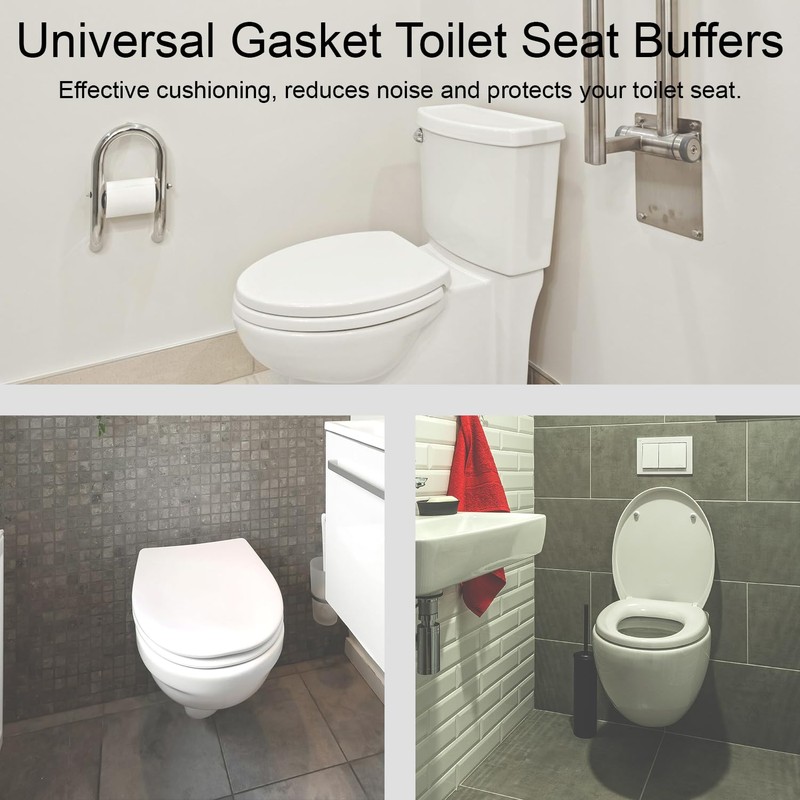 Tabanzhe Toilet WC Seat Buffer Set- 6 Pack Universal Toilet