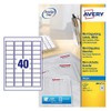 Avery Printable, customisable Address Mailing Labels, Inkjet Printers, 40 Labels
