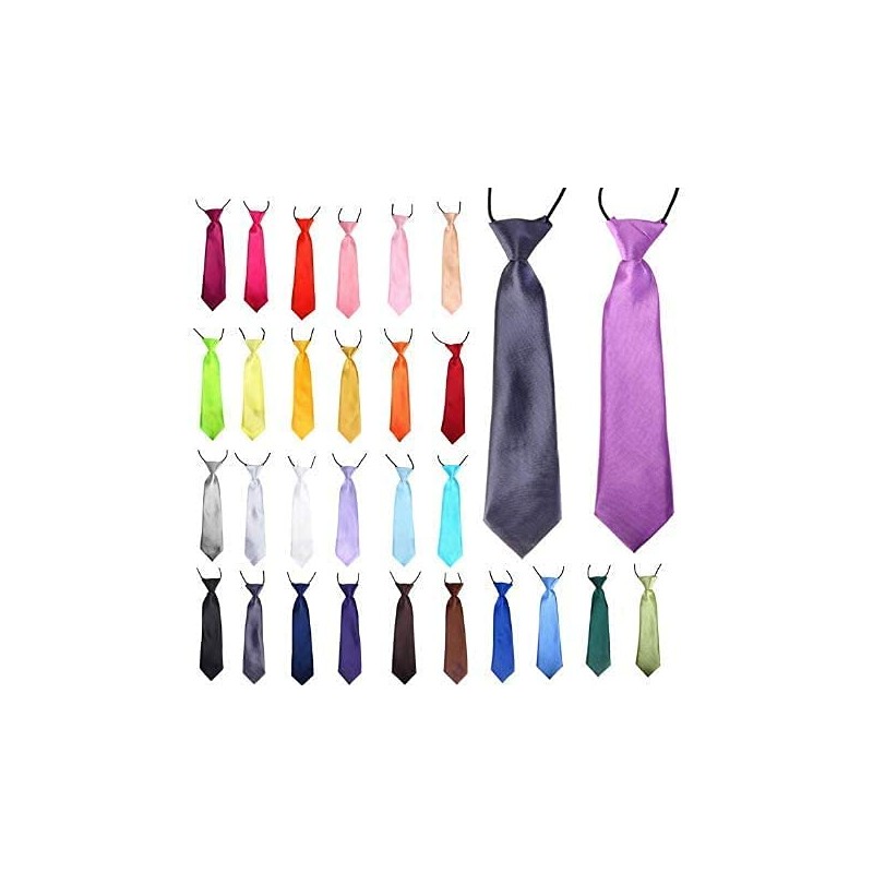 Elastic Boys Neck Tie, Child Kids School Boys Tie Soft
