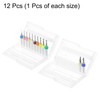 sourcing map 12pcs PCB Drill Bit Set 1/8" Shank 0.5mm-3.175mm