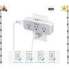 TESSAN Multi Plug Outlet Extender with 5 Outlets and 3