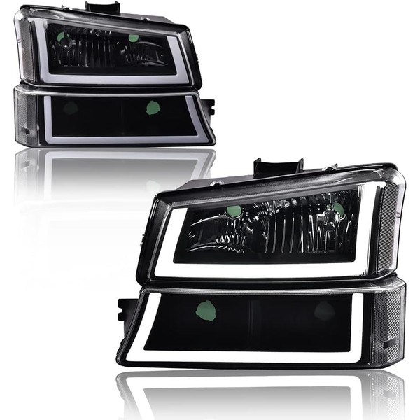 G-PLUS LED Headlights w/o Bulbs, Compatible with Chevy Silverado Avalanche